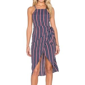 Privacy Please low back wrap dress